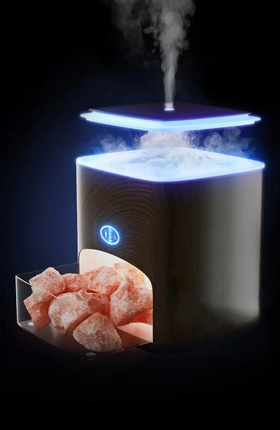 Shop Pure Daily Care Himalayan Pink Salt Diffuser With 10 Essential Oils In Dark Wood