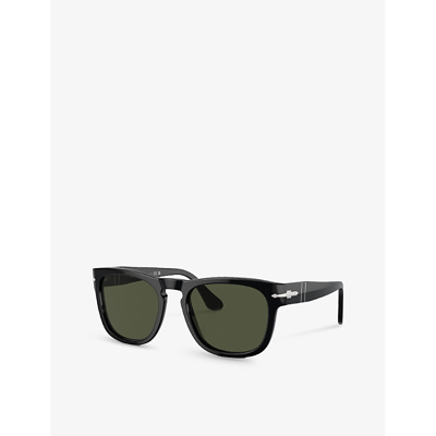 Persol Womens Black Po3333s Elio Square-frame Acetate Sunglasses In Black