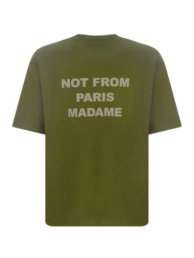 Shop Drôle De Monsieur T-shirt Drole De Monsieur In Kaki