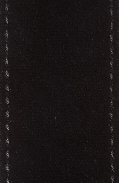 Shop Tom Ford Crystal T-buckle Velvet Belt In Black