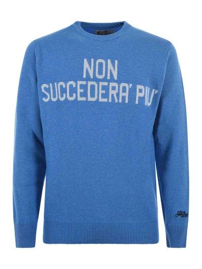 Shop Mc2 Saint Barth Sweater In Clear Blue