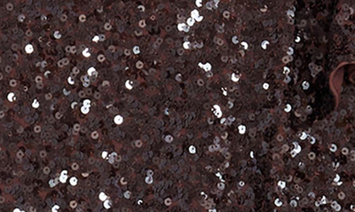 Dress The Population Kai Strapless Sequin Column Gown In Mocha
