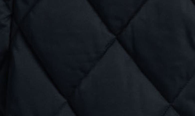 Shop Lole Diamond Quilted Longline Jacket In Black Beauty