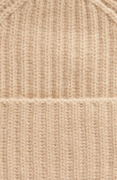 Shop Vince Boiled Cashmere Chunky Rib Beanie In Camel