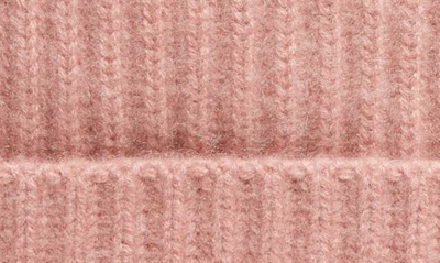 Shop Vince Boiled Cashmere Chunky Rib Beanie In Mauve Rose