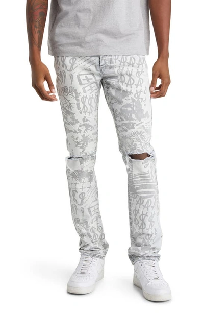 Shop Ksubi Chitch Kollage Icey Ripped Skinny Jeans In Denim