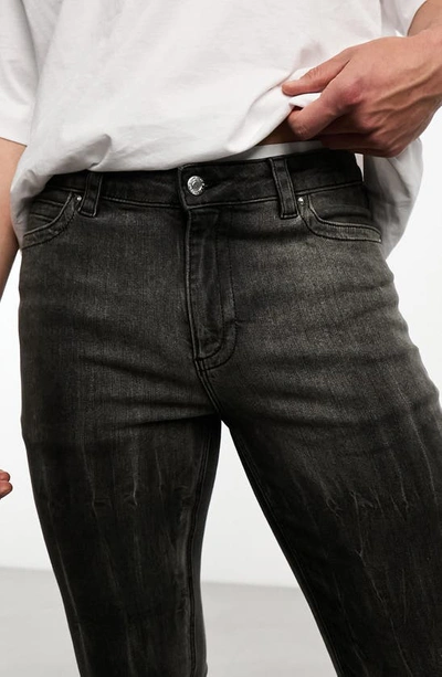 Shop Asos Design Spray-on Skinny Jeans In Black