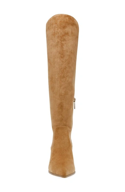 Anne Klein Wei Knee High Boot In Dark Natural