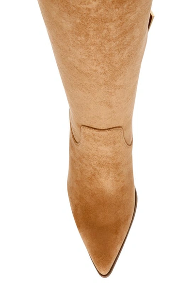 Anne Klein Wei Knee High Boot In Dark Natural