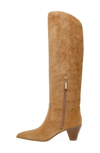 Anne Klein Wei Knee High Boot In Dark Natural