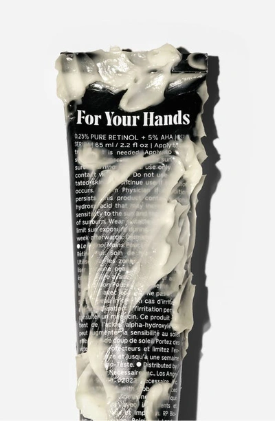 Necessaire The Hand Retinol - Repair Serum With 0.25% Pure Retinol, 5% Aha + 10 Peptides 2.2 oz / 65 ml