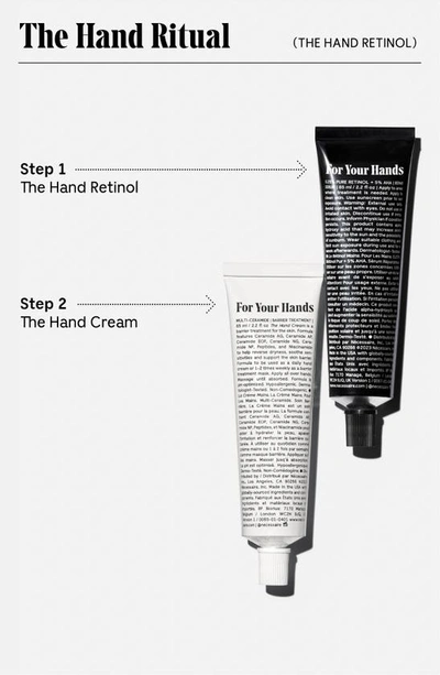 Necessaire The Hand Retinol - Repair Serum With 0.25% Pure Retinol, 5% Aha + 10 Peptides 2.2 oz / 65 ml