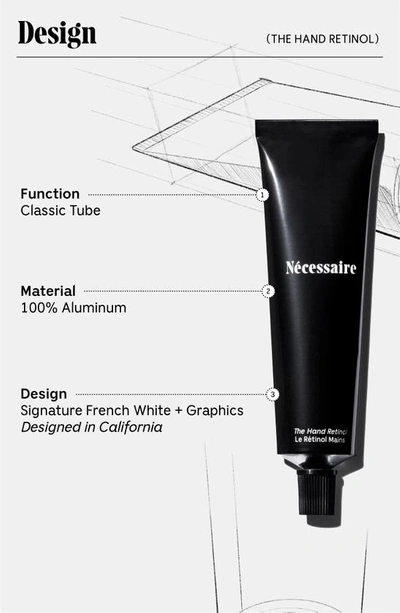 Necessaire The Hand Retinol - Repair Serum With 0.25% Pure Retinol, 5% Aha + 10 Peptides 2.2 oz / 65 ml