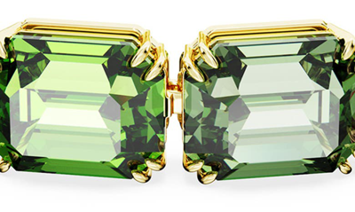Shop Swarovski Millenia Octagon Cut Crystal Bracelet In Green