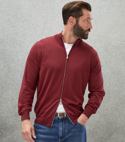 Shop Brunello Cucinelli Wool-cashmere Zip-up Sweatshirt In Multi