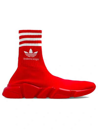 Shop Balenciaga X Adidas Speed 2.0 Lt Sock Sneakers In Red