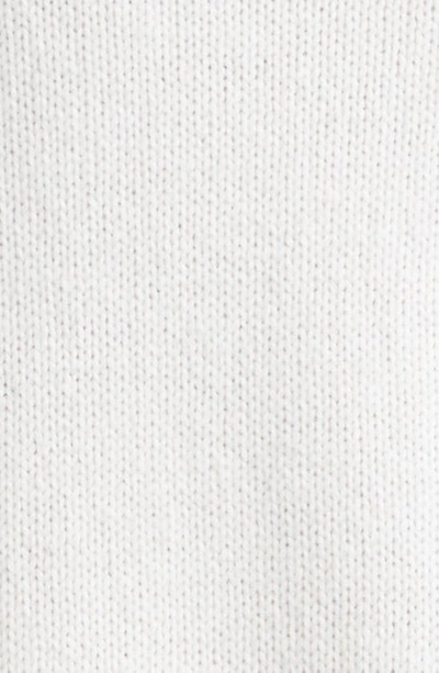Shop Cinq À Sept Beaded Wool & Cashmere Blend Sweater In Ivory/ Silver