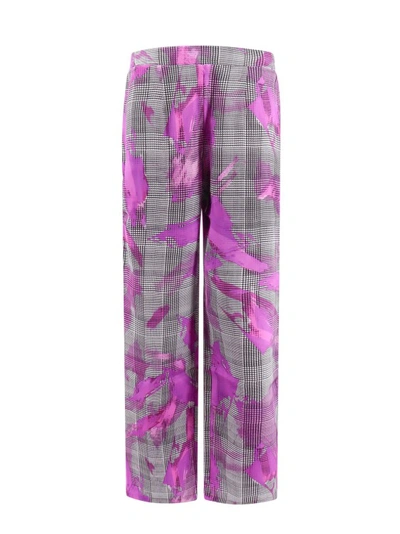 Shop Sleep No More Silk Pajamas Trouser In Purple