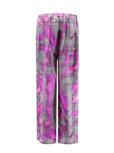 Shop Sleep No More Silk Pajamas Trouser In Purple