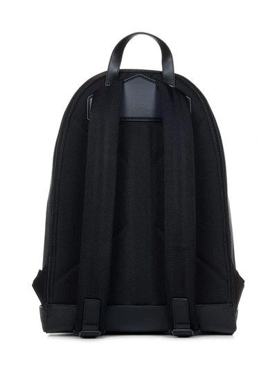 Shop Burberry Black Grained Calfskin Backpack