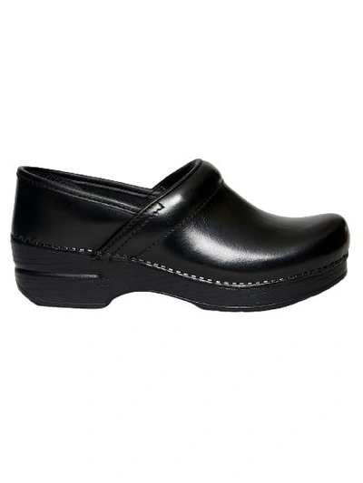 Shop Dansko Professional Clog In Black Shiny Leather
