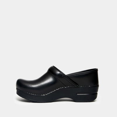 Shop Dansko Professional Clog In Black Shiny Leather