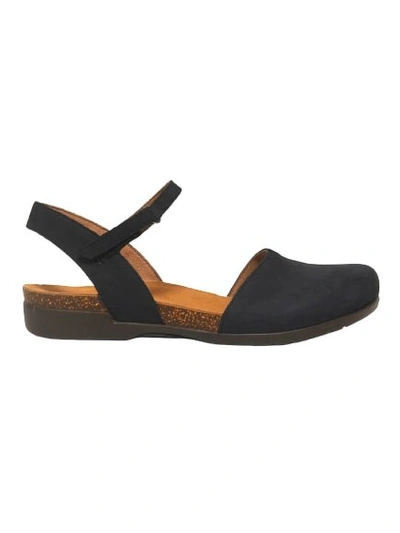 Shop Dansko Rowan Milled Sports Slingback In Black Nubuck