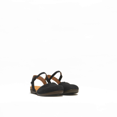 Dansko Rowan Milled Sports Slingback In Black Nubuck In Black