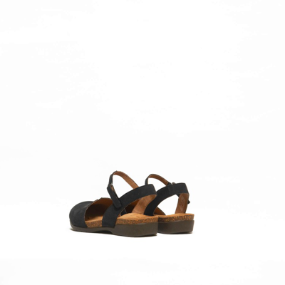 Dansko Rowan Milled Sports Slingback In Black Nubuck In Black