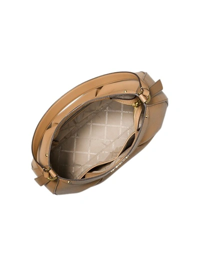 Shop Michael Kors Beige Leather Shoulder Bag In Brown
