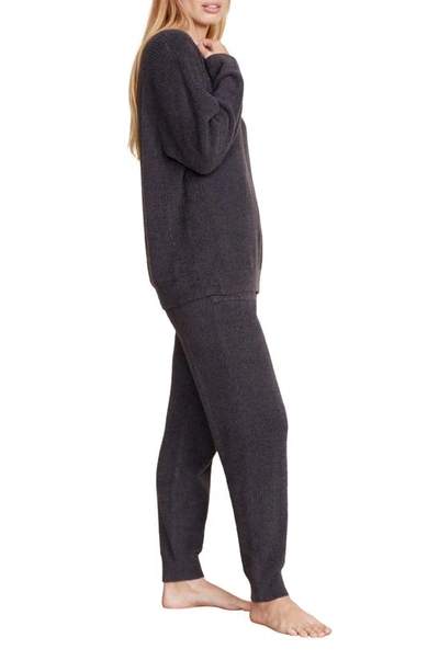 Barefoot Dreams Cozychic Lite Ribbed Raglan-sleeve Pullover In Carbon