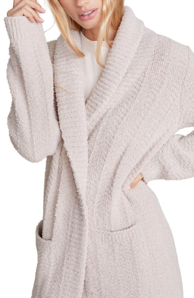 Shop Barefoot Dreams Cozychic™ Open Front Chenile Cardigan In Stone