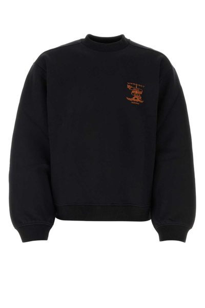 Shop Y/project Logo Embroidered Crewneck Sweatshirt In Black