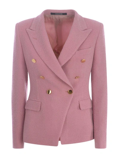 Shop Tagliatore Double-breasted Jacket  "j-alicya" In Pink