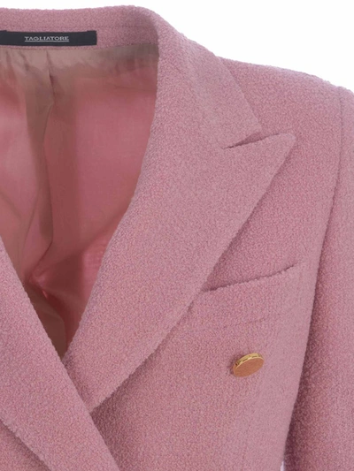 Shop Tagliatore Double-breasted Jacket  "j-alicya" In Pink