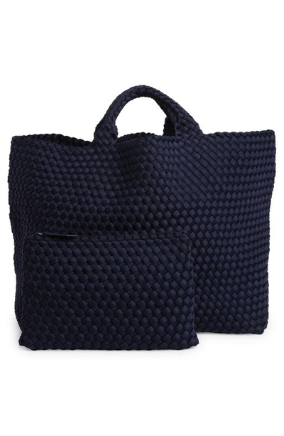 Shop Naghedi Large St. Barths Tote In Ink Blue