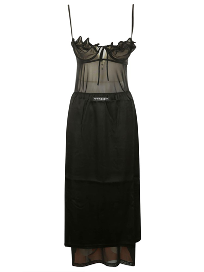 Shop Y/project Wire Brasier Slip Dress In Black