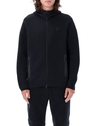Shop Nike Sportswear Tech Fleece Windrunner Hoodie In Black