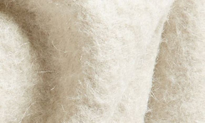 Shop Vince Wool, Baby Alpaca & Silk Blend Fringe Scarf In Sand Dune