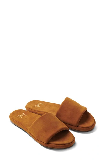 Shop Beek Puffbird Slide Sandal In Caramel