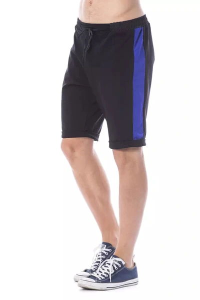 Shop Verri Black Cotton Men's Short