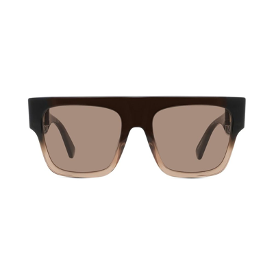 Shop Stella Mccartney Eyewear Square Frame Sunglasses In Brown