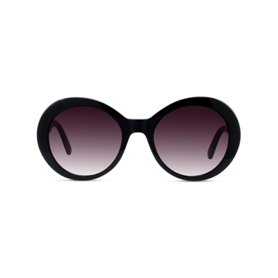 Shop Stella Mccartney Eyewear Round Frame Sunglasses In Black