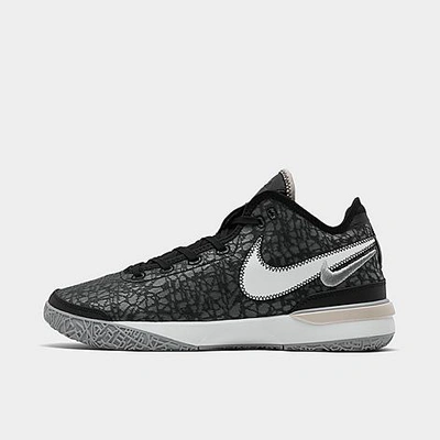 Shop Nike Zoom Lebron Nxxt Gen Basketball Shoes In Black/wolf Grey/white/light Bone