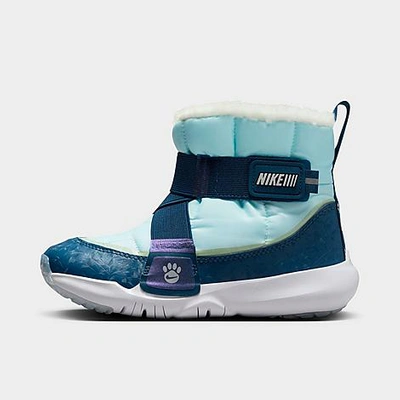 Shop Nike Little Kids' Flex Advance Se Winter Boots In Glacier Blue/valerian Blue/white/metallic Silver