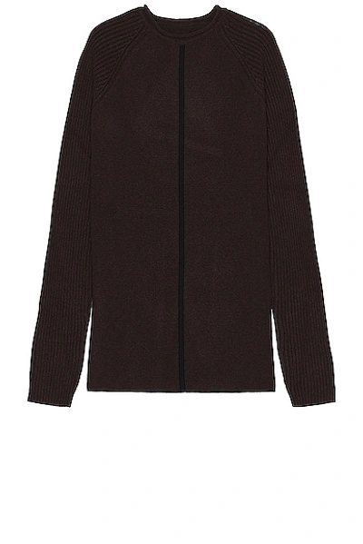 Shop Rick Owens Maglia Sweater In Brown & Black