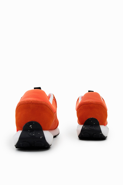 Shop Desigual Rubberised Running Sneakers In Orange