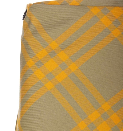 Shop Burberry Skirts In Yellow