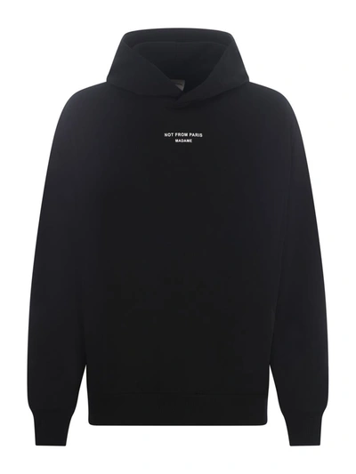 Shop Drôle De Monsieur Hooded Sweatshirt Drole De Monsieur In Black