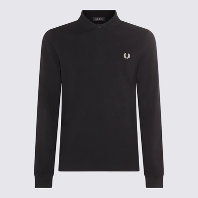 Shop Fred Perry Blue Navy Cotton Polo Shirt